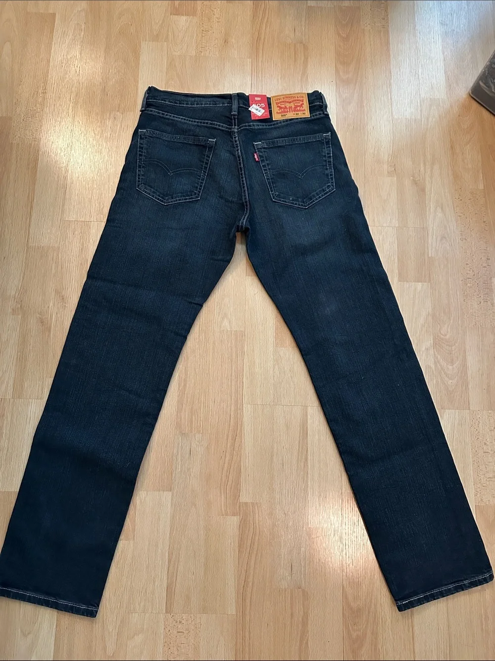 Men’s Authentic Levi’s 505 32 x 32 Dark Wash Jeans NWT - Picture 5 of 7